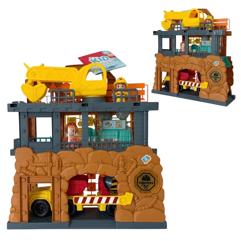 Kid Connection Mega Construction Site Play Set 33 Pieces Light & Sound NEW